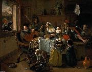 Jan Steen The merry family oil painting reproduction